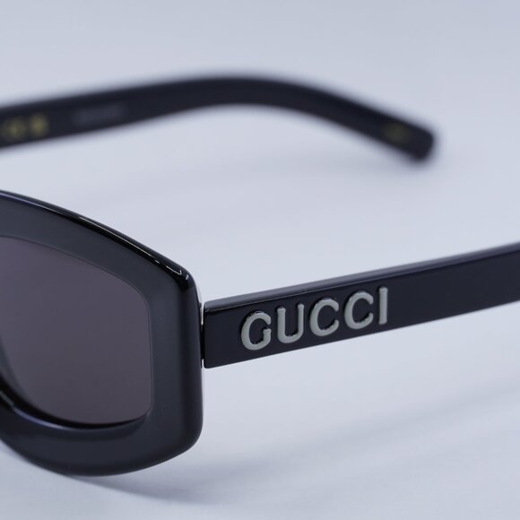 🕶️ New Gucci GG1719S 001 Sunglasses - Black Frame, Grey Lenses - Picture 4 of 11